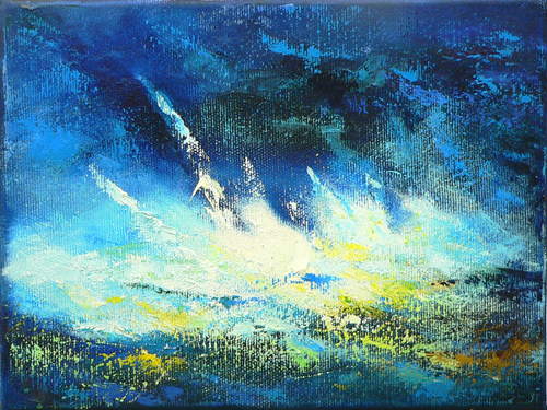 Storm over the sea